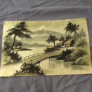 Oriental style cloth picture.